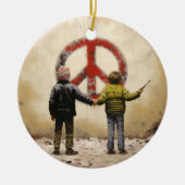 アーバングラフィティ通りアートピースサイン セラミックオーナメント (正面)