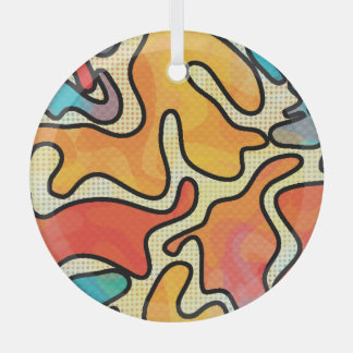 アーバングラフィティ：シームレスなアートのテクスチャ。 ガラスオーナメント