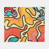 アーバングラフィティ：シームレスなアートのテクスチャ。 フリースブランケット (正面(横))