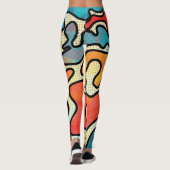 アーバングラフィティ：シームレスなアートのテクスチャ。 レギンス (裏面)