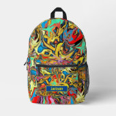 アーバングラフィティ プリントバックパック (正面)