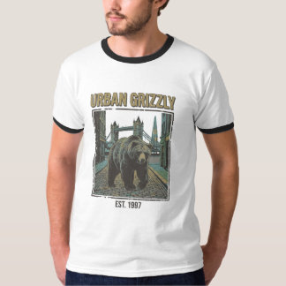 アーバングリズリー ビンテージ ストリートコア ワイルドライフ Tシャツ