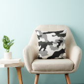 アーバングレーカモフラージュNo.15プリント クッション (椅子)