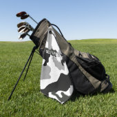 アーバングレーカモフラージュNo.15プリント ゴルフタオル (グリーン)