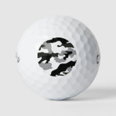 アーバングレーカモフラージュNo.15プリント ゴルフボール (正面)