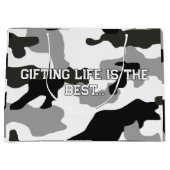 アーバングレーカモフラージュNo.15プリント ラージペーパーバッグ (正面)