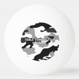 アーバングレーカモフラージュNo.15プリント 卓球ボール