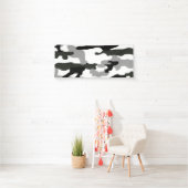 アーバングレーカモフラージュNo.15プリント 横断幕 (インサイチュ)