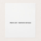 アーバングレー理容師折り畳み 名刺 (内部フラット)