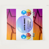 アーバンコンテンポラリース洗練されたスタイルのパーソナライズ タペストリー (正面(横))