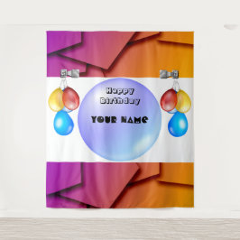 アーバンコンテンポラリース洗練されたスタイルのパーソナライズ タペストリー