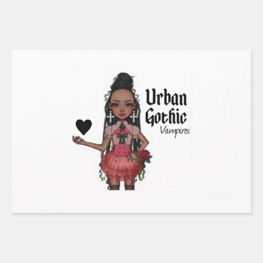 アーバンゴシックVampiresギフトラップ2 ラッピングペーパーシート (正面)