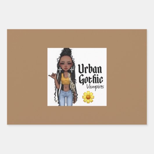 アーバンゴシックVampiresギフトラップ4 ラッピングペーパーシート (正面)