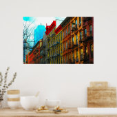 アーバンゴリラアートワークス「ヘルズキッチン通り」 ポスター (キッチン)