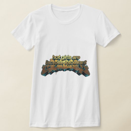 アーバンゴールドラッシュ: '乳糖不耐症' 3D グラフィ Tシャツ (レイダウン)