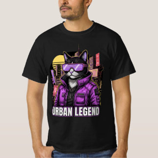 アーバンサイバーサムライ レトロストリートウェア グラフィックTシャツ Tシャツ
