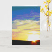 アーバンサンセット カード (黄色い花)