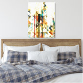 アーバンシェブロンII キャンバスプリント (インサイチュ (寝室))