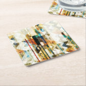 アーバンシェブロンII スクエアペーパーコースター (アングル)