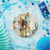 アーバンシェブロンII ペーパープレート (パーティー)