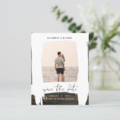 アーバンシックなミニマルな写真の日付を保存する予算 (スタンド正面)