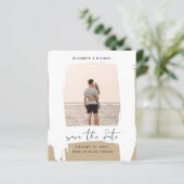 アーバンシックなミニマルな写真の日付を保存する予算 (スタンド正面)