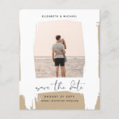 アーバンシックなミニマルな写真の日付を保存する予算 (正面)