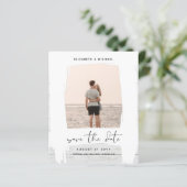 アーバンシックなミニマルな写真の日付を保存する予算 (スタンド正面)