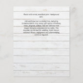 アーバンシックなミニマルな写真の日付を保存する予算 (裏面)