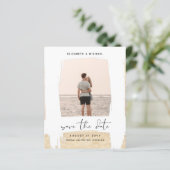 アーバンシックなミニマルな写真の日付を保存する予算 (スタンド正面)