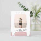 アーバンシックなミニマルな写真の日付を保存する予算 (スタンド正面)