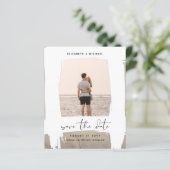 アーバンシックなミニマルな写真の日付を保存する予算 (スタンド正面)