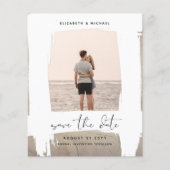 アーバンシックなミニマルな写真の日付を保存する予算 (正面)