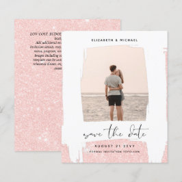 アーバンシックなミニマルな写真の日付を保存する予算