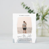 アーバンシックなミニマルな写真の日付を保存する予算 (スタンド正面)