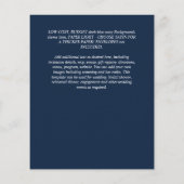 アーバンシックなミニマルな写真の日付を保存する予算 チラシ (裏面)