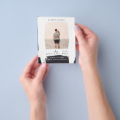 アーバンシックなミニマルな写真の日付を保存する予算 チラシ (手)