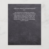 アーバンシックなミニマルな写真の日付を保存する予算 チラシ (裏面)