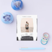 アーバンシックなミニマルな写真の日付を保存する予算 チラシ (シングル)