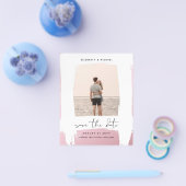 アーバンシックなミニマルな写真の日付を保存する予算 チラシ (シングル)