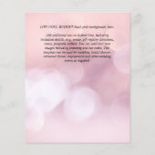 アーバンシックなミニマルな写真の日付を保存する予算 チラシ (裏面)