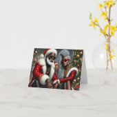 アーバンシックサンタ カード (黄色い花)