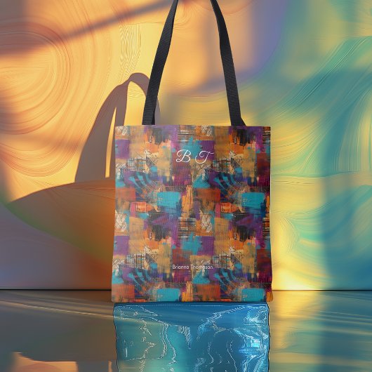 アーバンシックパーソナライズされたトートバッグとイニシャル トートバッグ