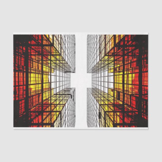 アーバンシティの美しい超高層ビル 薄葉紙 (正面)