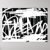 アーバンシティグラフィティアートドリップクール通りアート ポスター (正面)