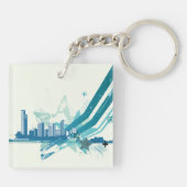 アーバンシティスケープKeychain キーホルダー (裏面)