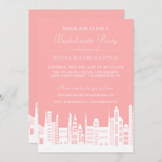 アーバンシティバチェロレッテ招待状 招待状 (正面/裏面)