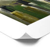 アーバンシティ抽象芸術ポスターグリーン20 x 16プリント ポスター (角)