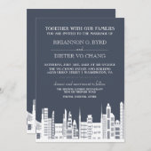 アーバンシティ結婚式招待状 招待状 (正面/裏面)