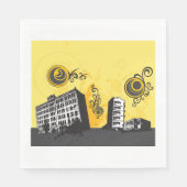 アーバンシーン紙ナプキンス スタンダードランチョンナプキン (正面)